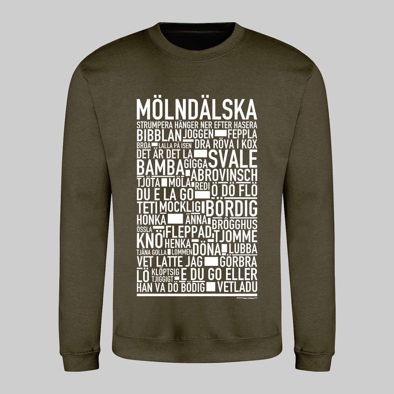 Mölndälska Dialekt Text Sweatshirt