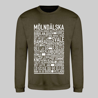 Mölndälska Dialekt Text Sweatshirt