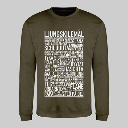 Ljungskilemål Dialekt Text Sweatshirt