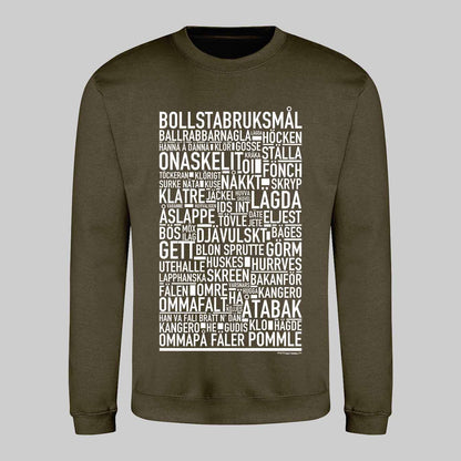Bollstabruksmål Dialekt Text Sweatshirt