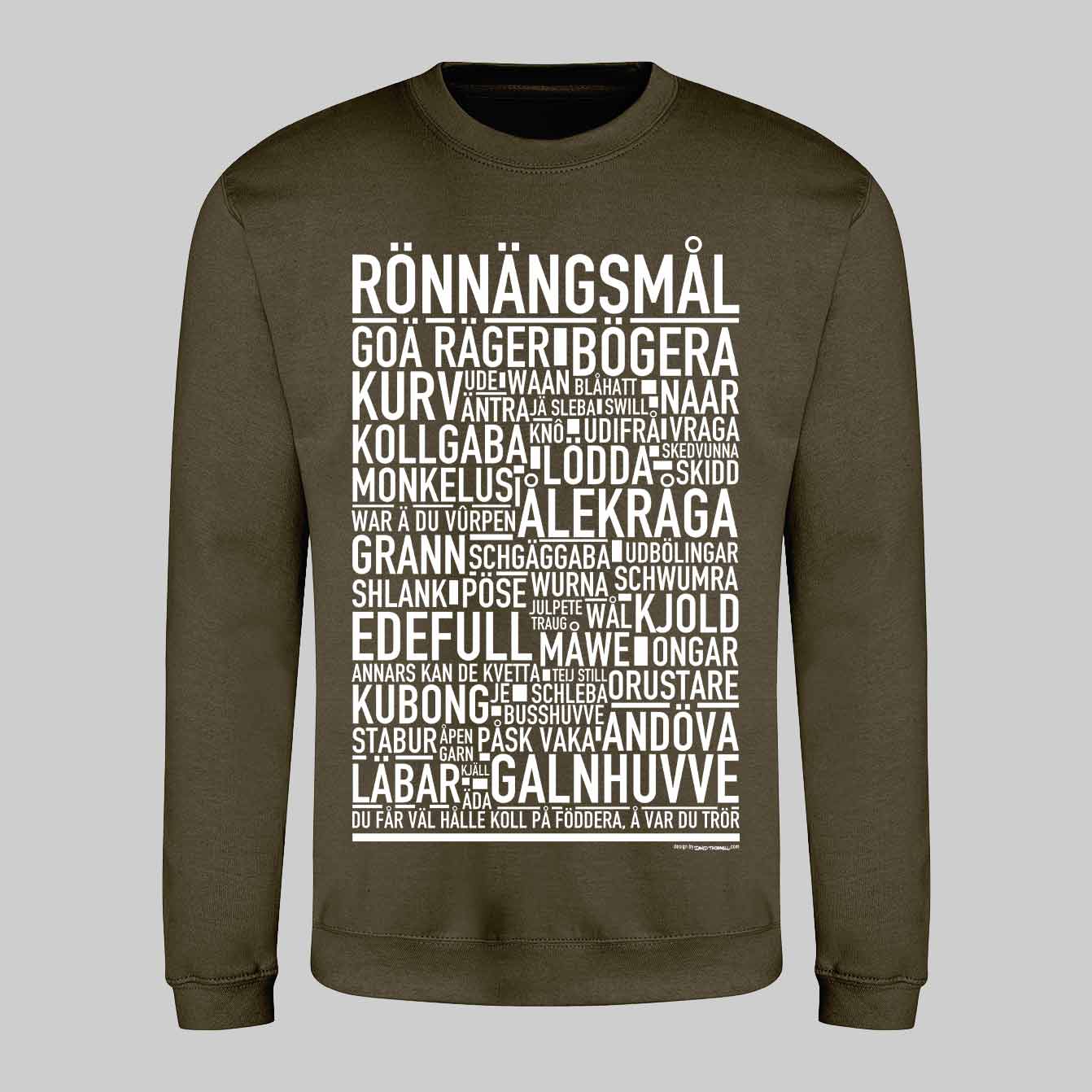 Rönnängsmål Dialekt Text Sweatshirt