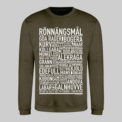 Rönnängsmål Dialekt Text Sweatshirt
