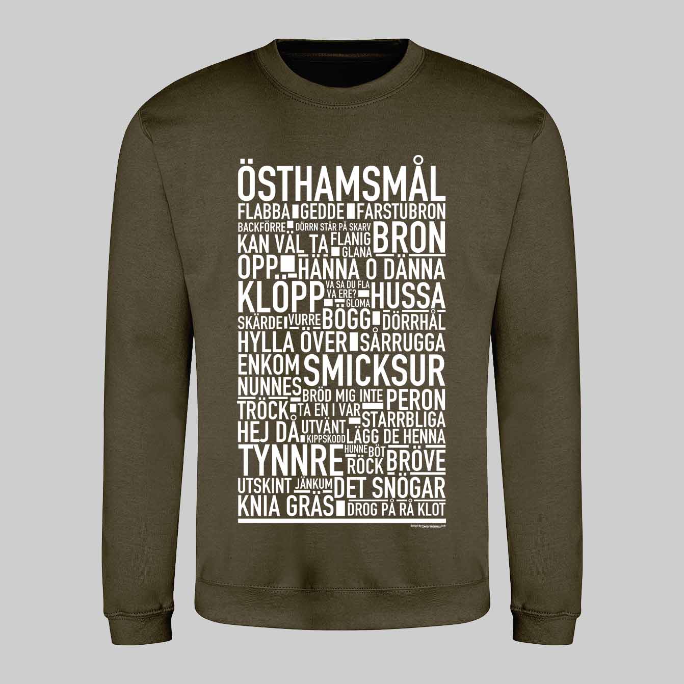 Östhamsmål Dialekt Text Sweatshirt