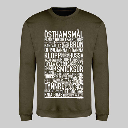 Östhamsmål Dialekt Text Sweatshirt