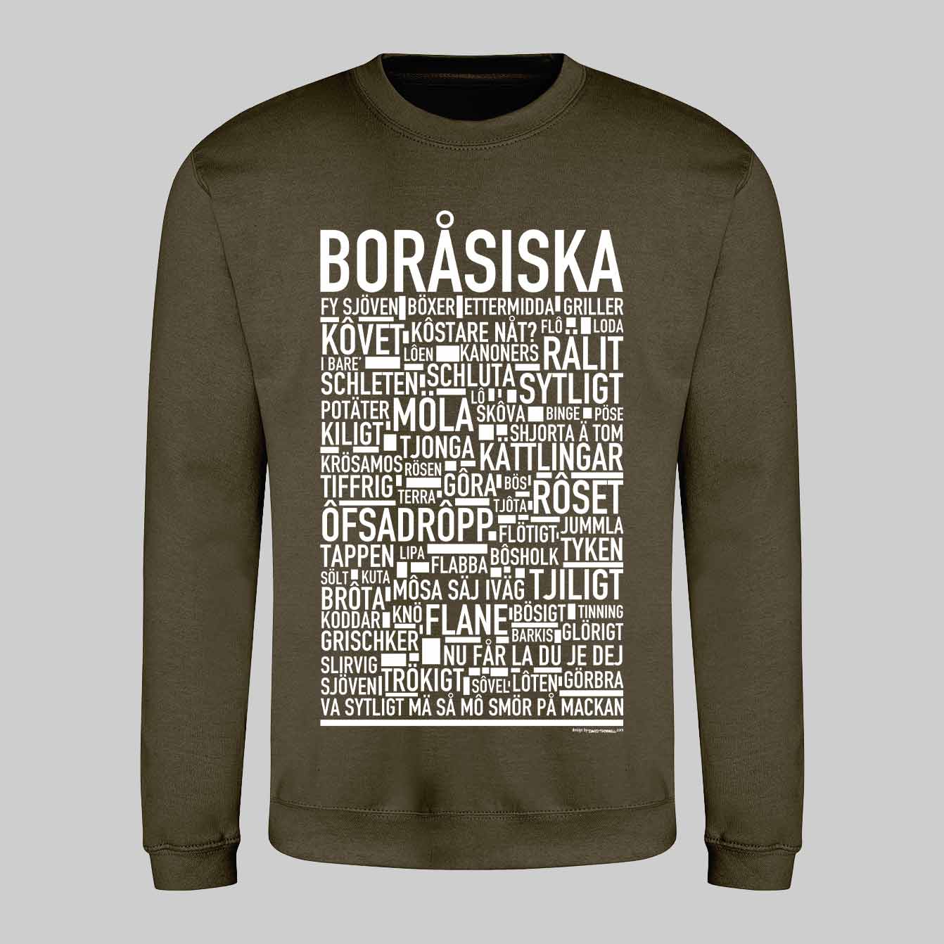 Boråsiska Dialekt Text Sweatshirt