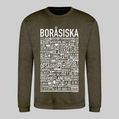 Boråsiska Dialekt Text Sweatshirt