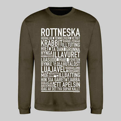 Rottneska Dialekt Text Sweatshirt