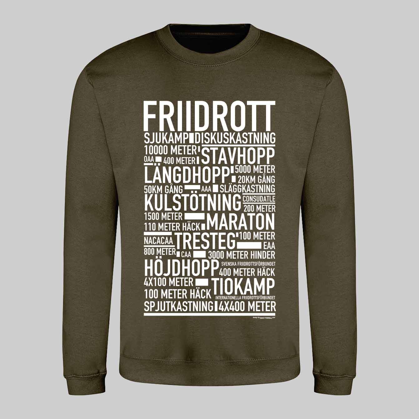 Friidrott Text Sweatshirt