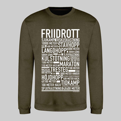 Friidrott Text Sweatshirt