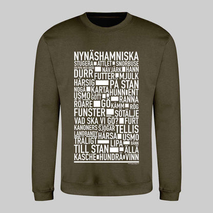 Nynäshamnitiska Dialekt Text Sweatshirt