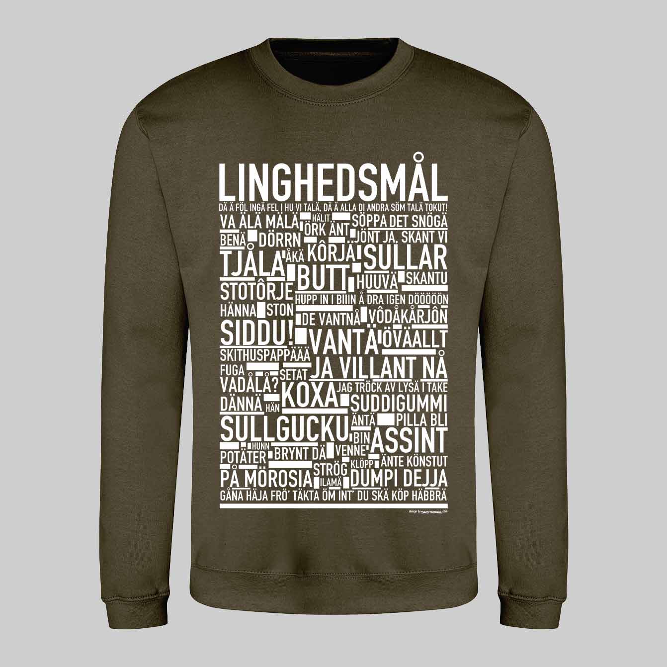 Linghedsmål Dialekt Text Sweatshirt