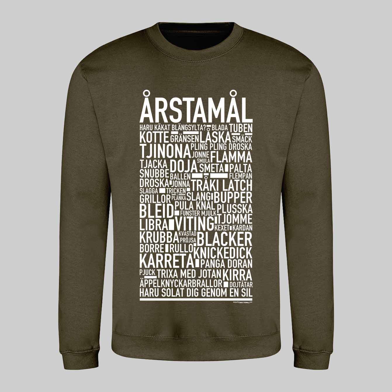 Årstamål Dialekt Text Sweatshirt