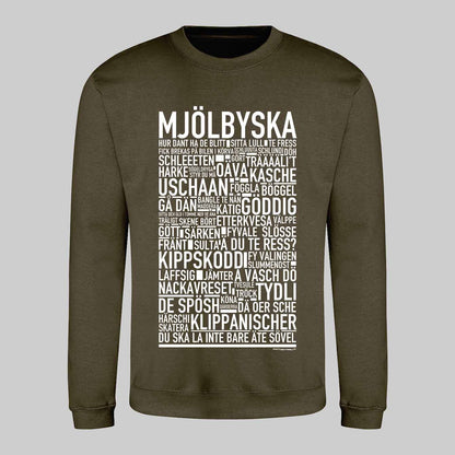 Mjölbyska Dialekt Text Sweatshirt