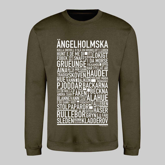 Ängelholmska Dialekt Text Sweatshirt