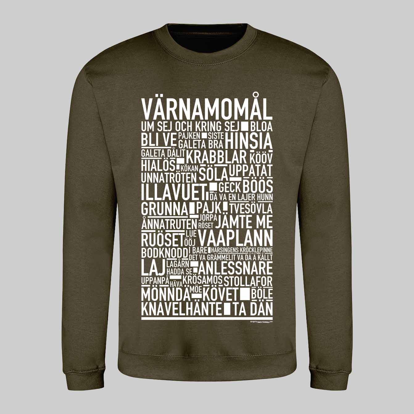 Värnamomål Dialekt Text Sweatshirt