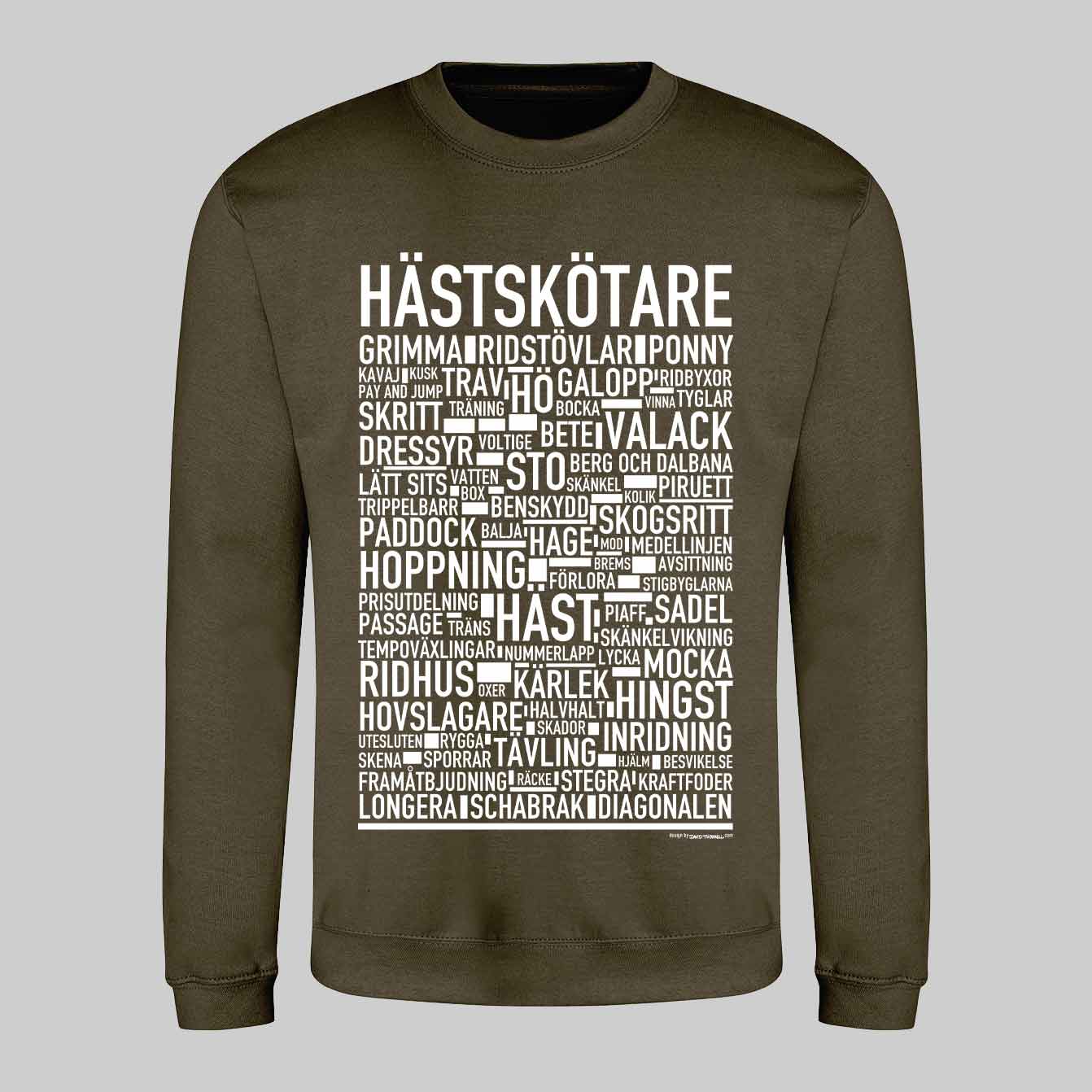 Hästskötare Text Sweatshirt