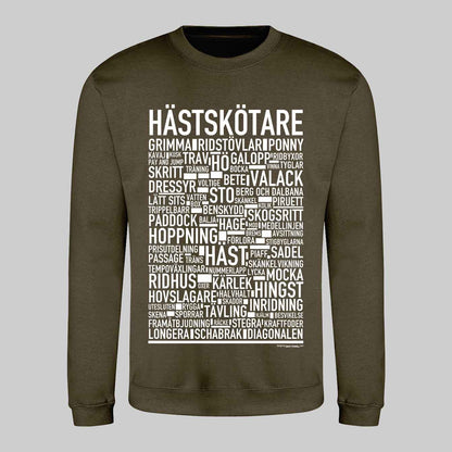 Hästskötare Text Sweatshirt