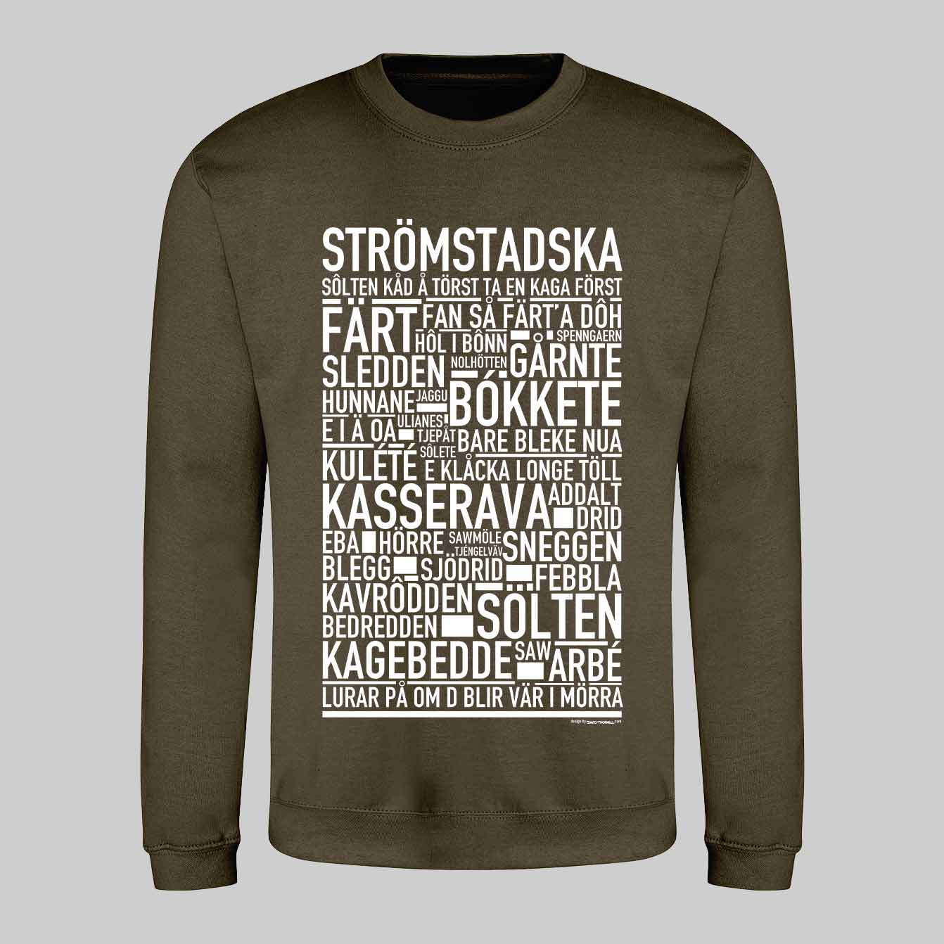 Strömstadska Dialekt Text Sweatshirt