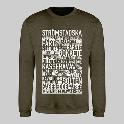 Strömstadska Dialekt Text Sweatshirt
