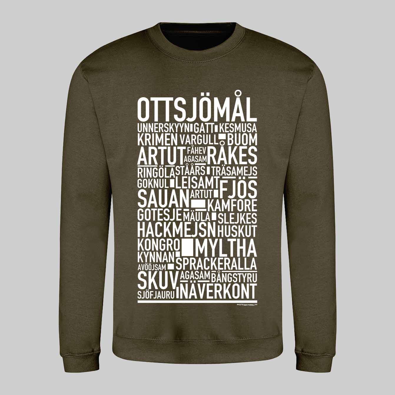 Ottsjömål Dialekt Text Sweatshirt