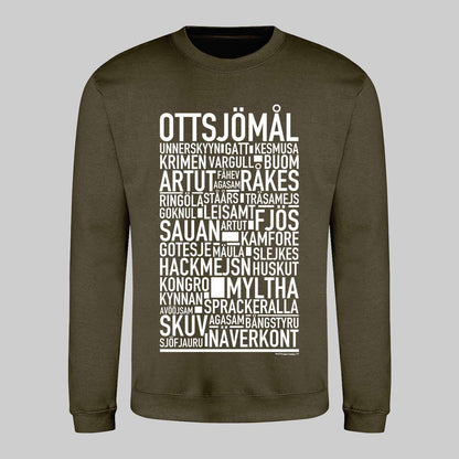 Ottsjömål Dialekt Text Sweatshirt