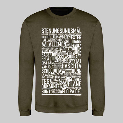 Stenungsundsmål Dialekt Text Sweatshirt