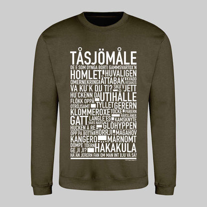 Tåsjömåle Dialekt Text Sweatshirt