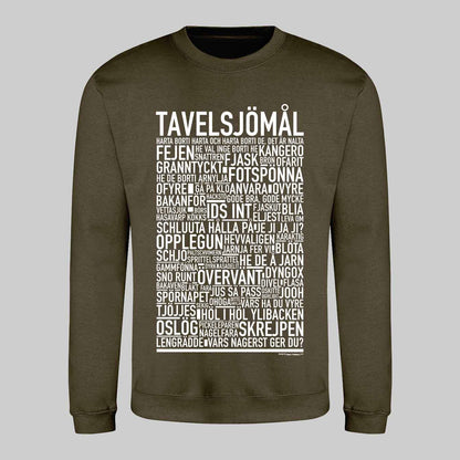 Tavelsjömål Dialekt Text Sweatshirt