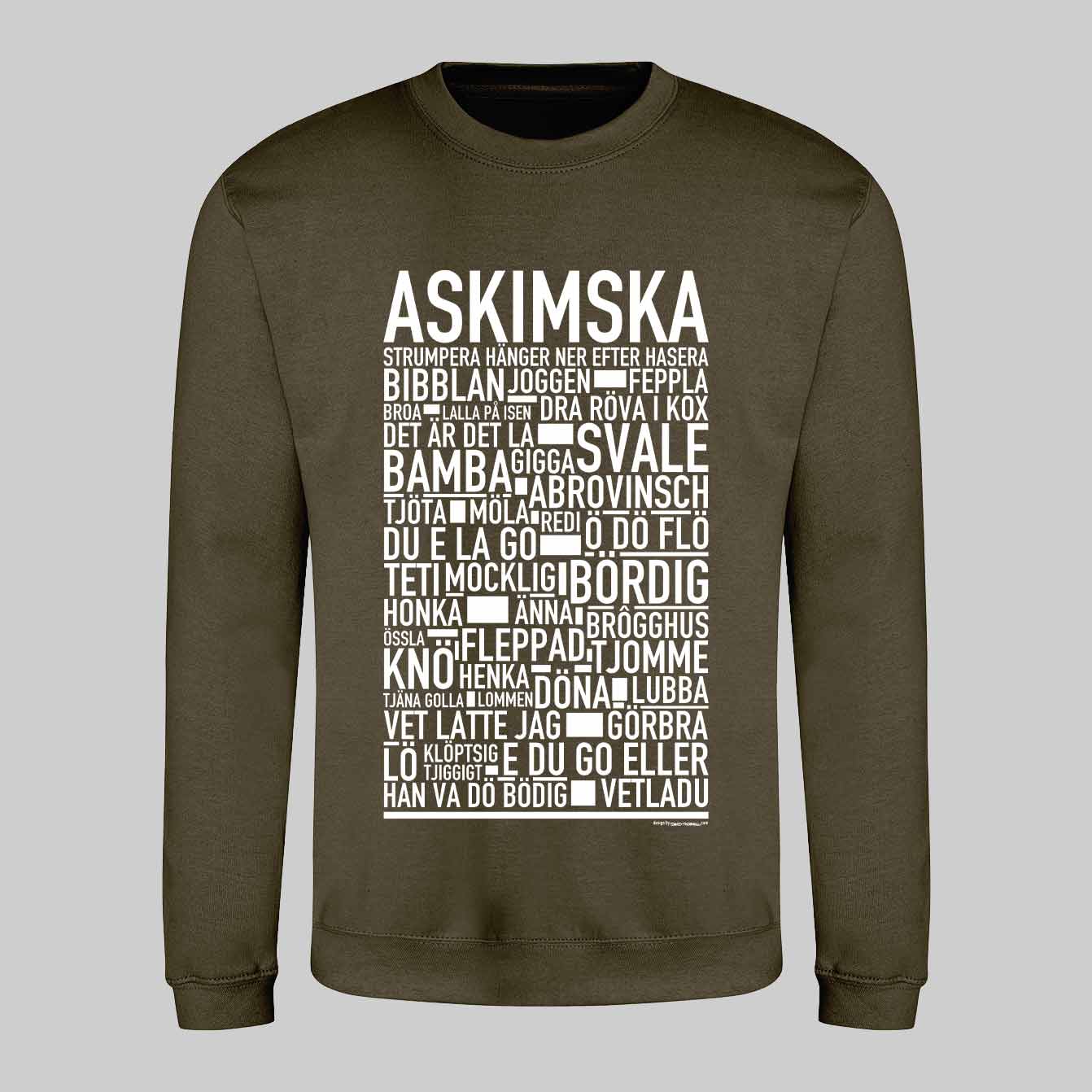Askimska Dialekt Text Sweatshirt