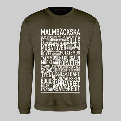 Malmbäckska Dialekt Text Sweatshirt