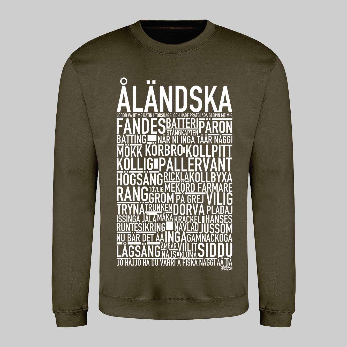 Åländska Dialekt Text Sweatshirt