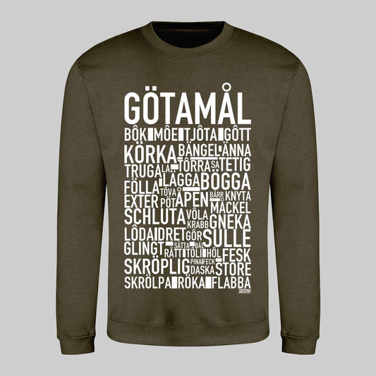 Götamål Dialekt Text Sweatshirt