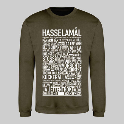 Hasselamål Dialekt Text Sweatshirt