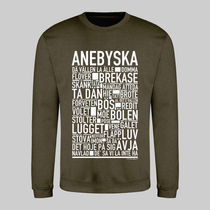 Anebyska Dialekt Text Sweatshirt