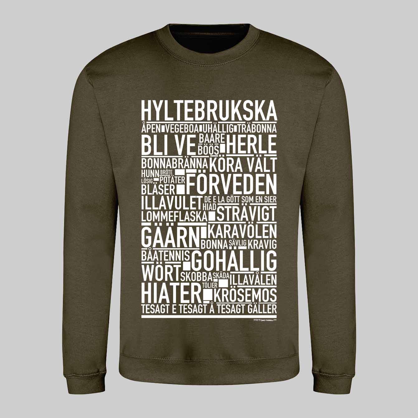 Hyltebrukska Dialekt Text Sweatshirt