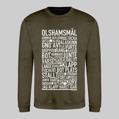 Olshamsmål Dialekt Text Sweatshirt