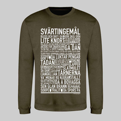 Svärtingemål Dialekt Text Sweatshirt