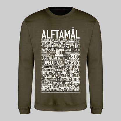 Alftamål Dialekt Text Sweatshirt