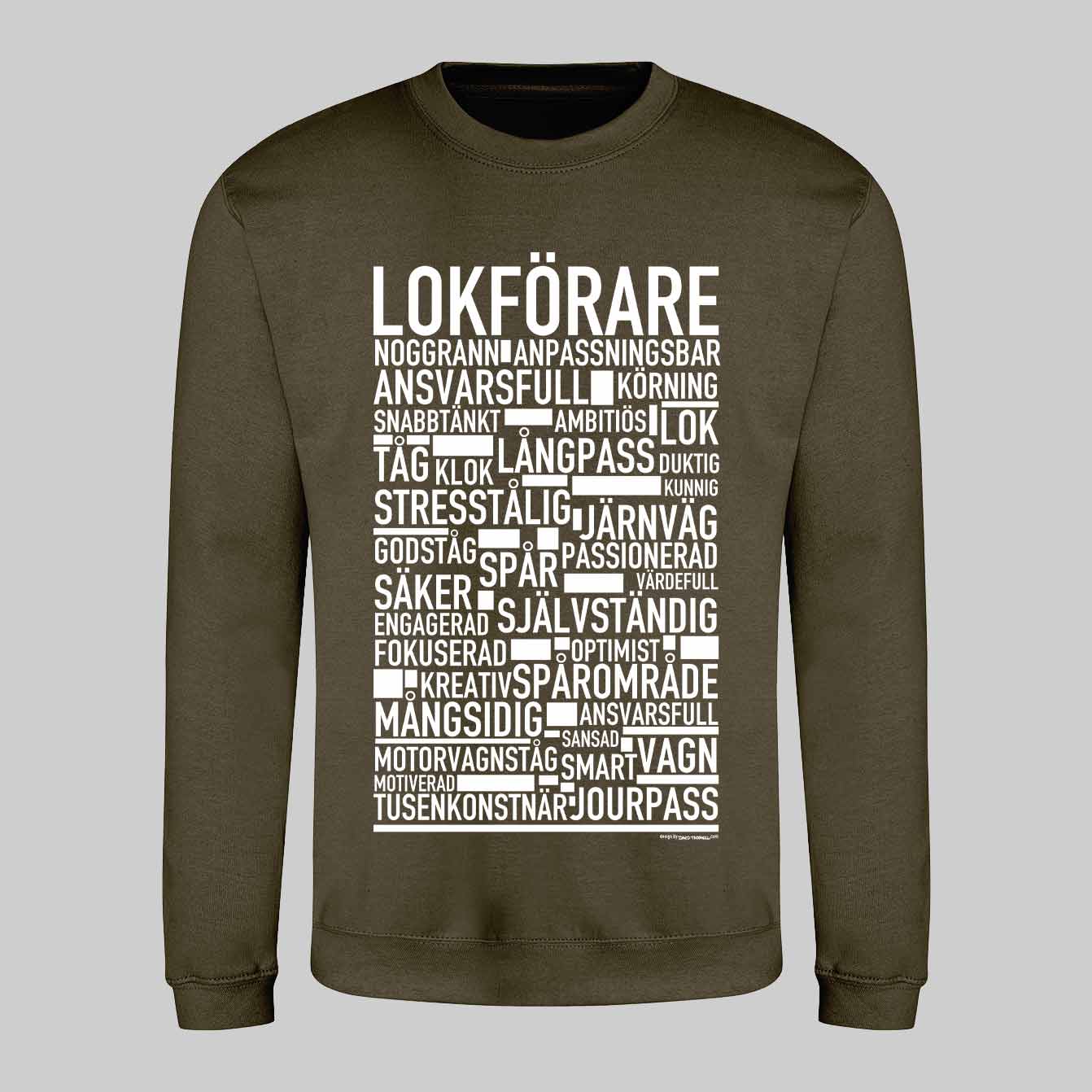 Lokförare Text Sweatshirt