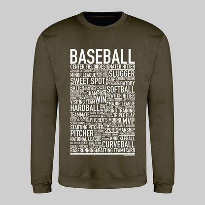 Baseball Text Sweatshirt