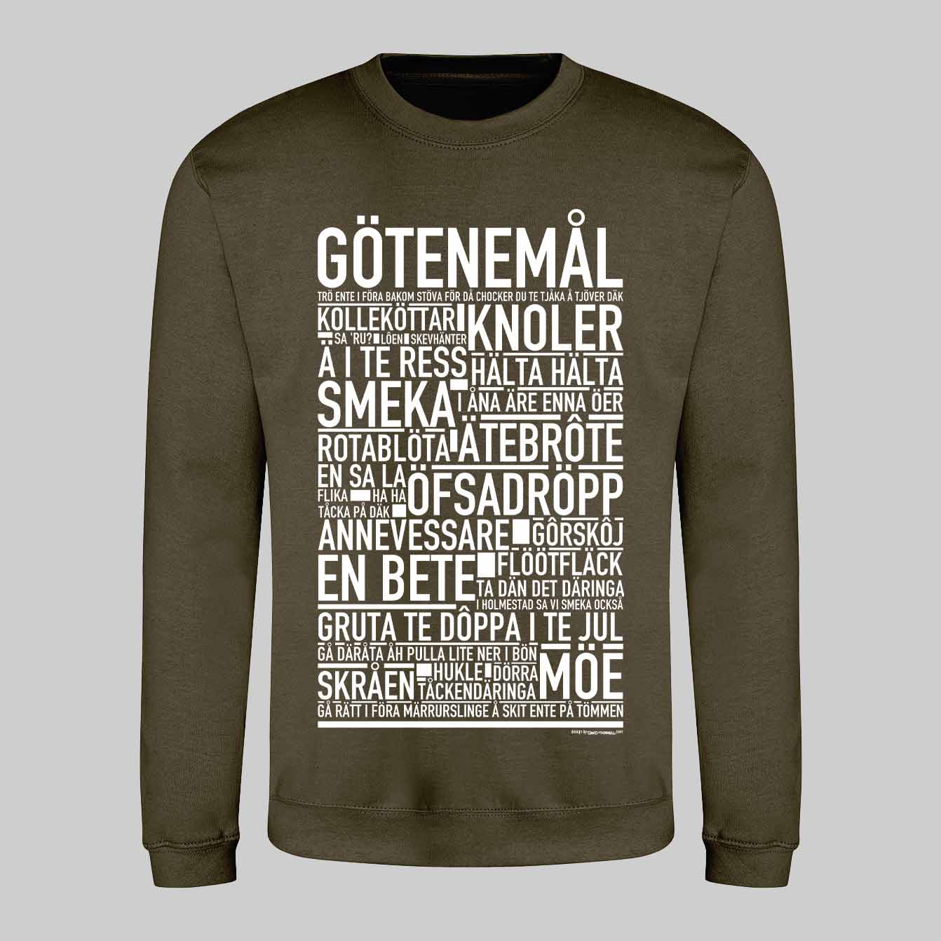 Götenemål Dialekt Text Sweatshirt