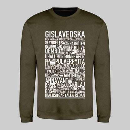 Gislavedska Dialekt Text Sweatshirt