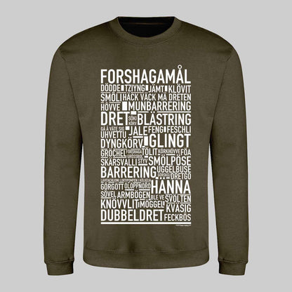 Forshagamål Dialekt Text Sweatshirt