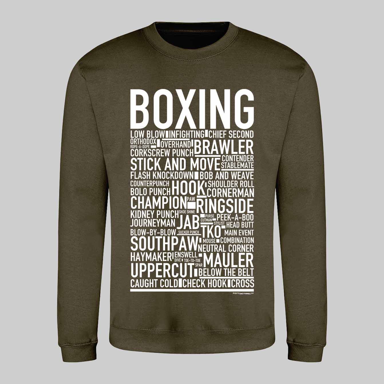 Boxing Text Sweatshirt