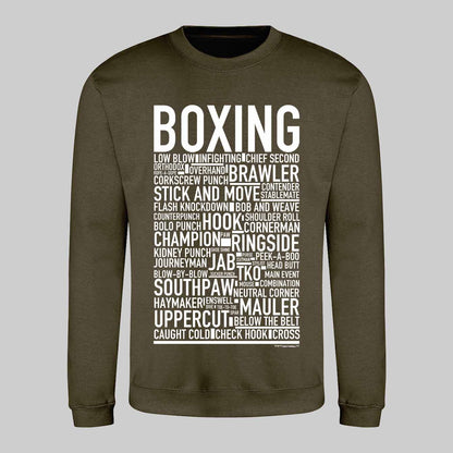 Boxing Text Sweatshirt