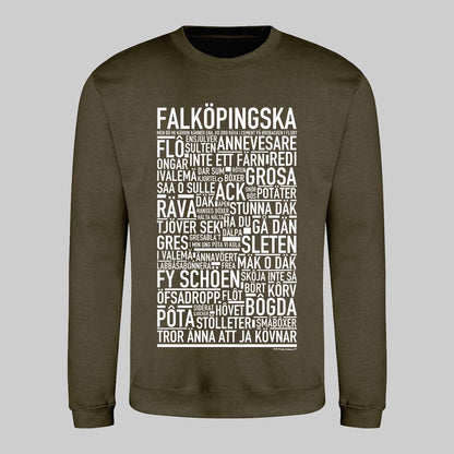 Falköpingska Dialekt Text Sweatshirt