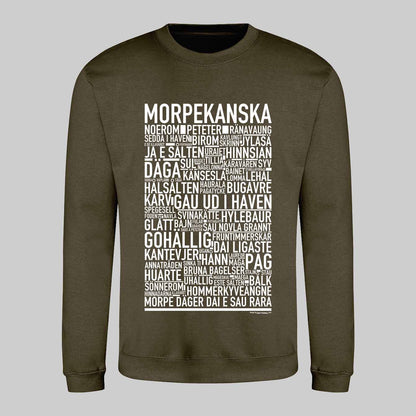 Morpekanska Dialekt Text Sweatshirt