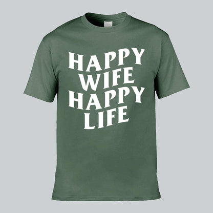 Happy Wife Happy Life T-shirt