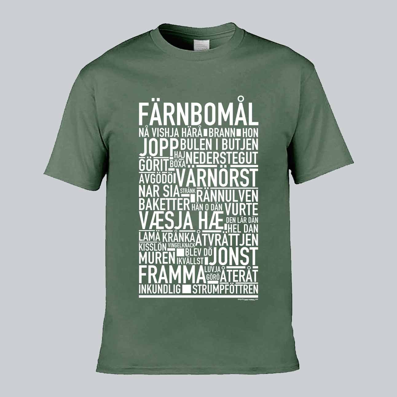 Färnbomål Dialekt Text T-shirt