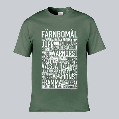 Färnbomål Dialekt Text T-shirt